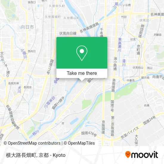 横大路長畑町 map