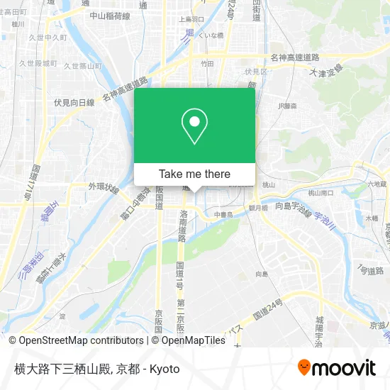 横大路下三栖山殿 map