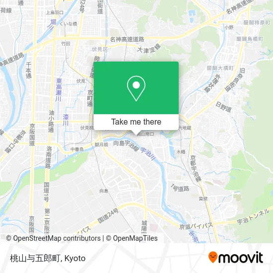 桃山与五郎町 map