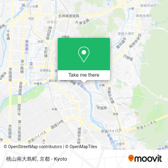 桃山南大島町 map