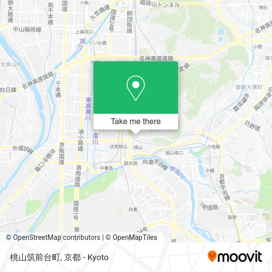 桃山筑前台町 map