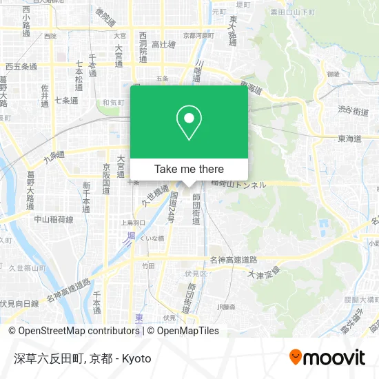 深草六反田町 map