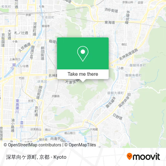 Fukakusa Mukogahara-cho map