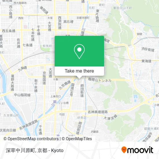 深草中川原町 map