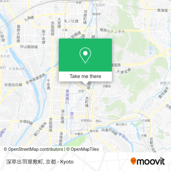 深草出羽屋敷町 map