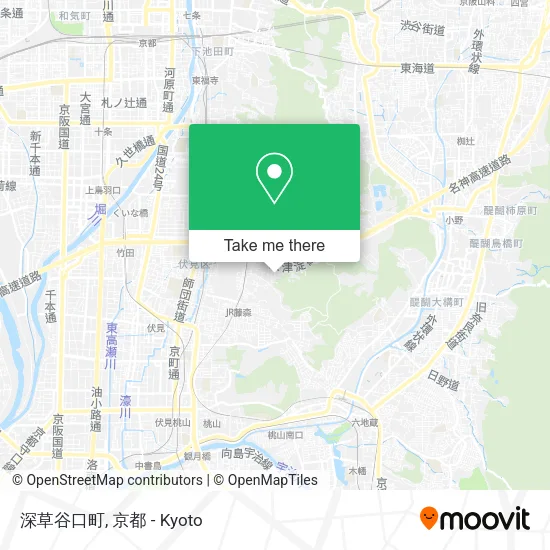 深草谷口町 map
