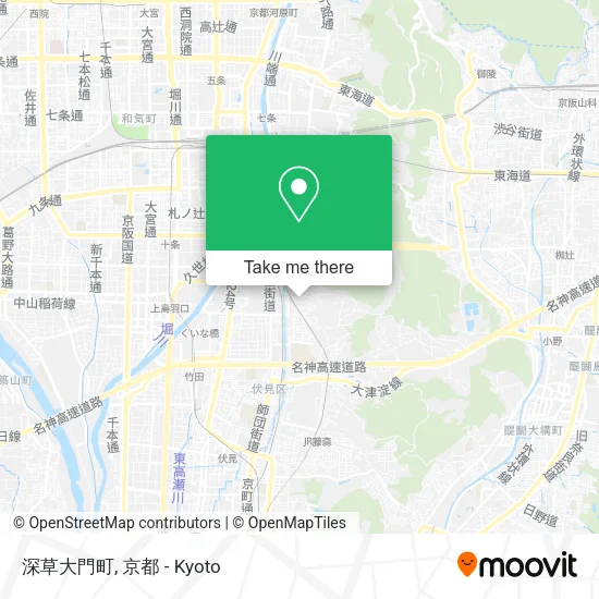 Fukakusa Daimon Town map