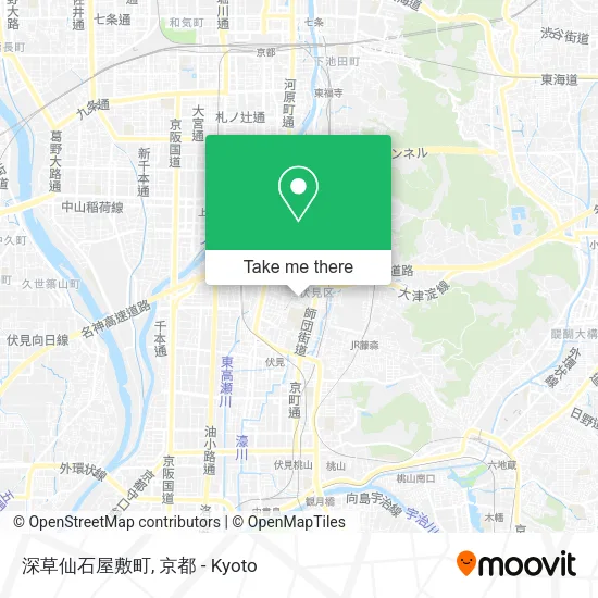 深草仙石屋敷町 map