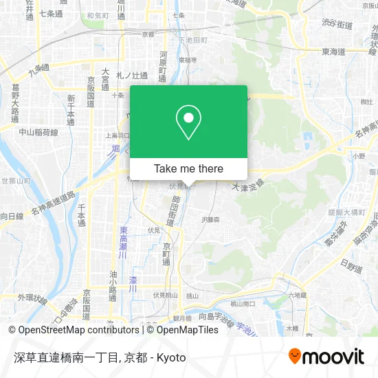 Fukakusa Chokubashi South First Town map