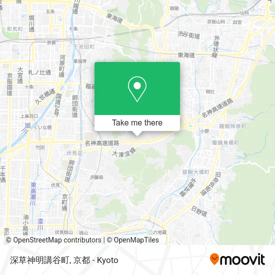 深草神明講谷町 map