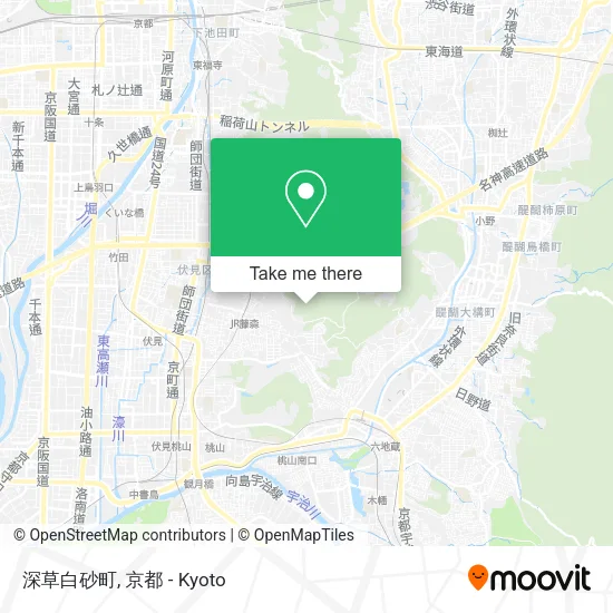 深草白砂町 map