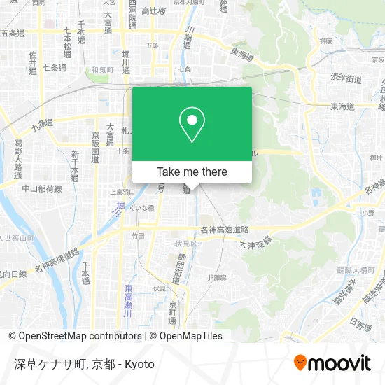 深草ケナサ町 map