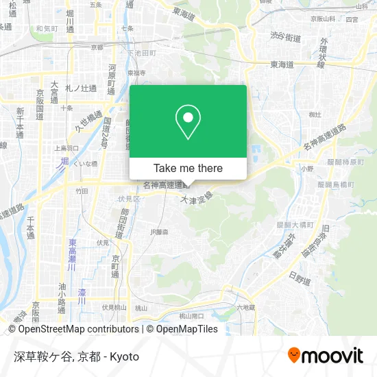 Fukakusa Kura-ga-tani map