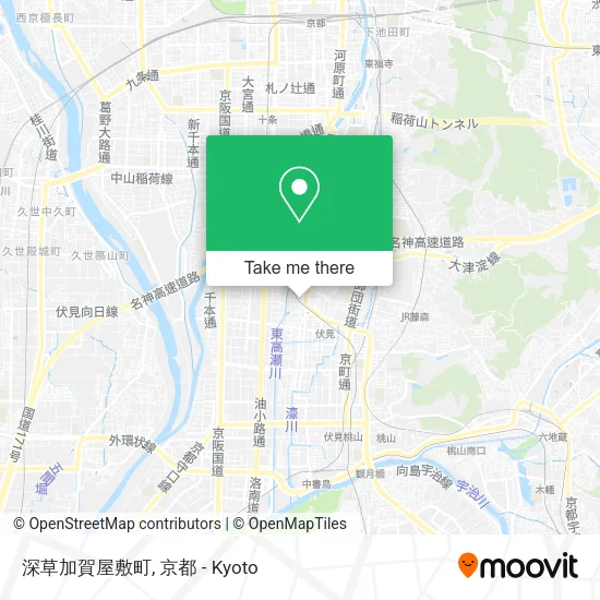 深草加賀屋敷町 map