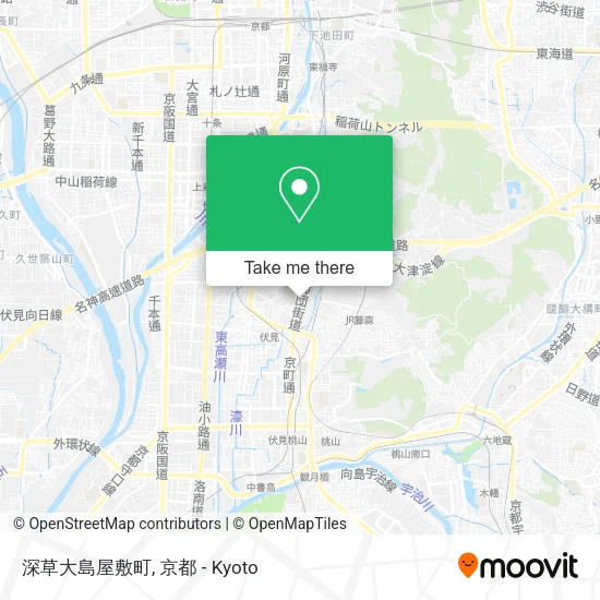 深草大島屋敷町 map