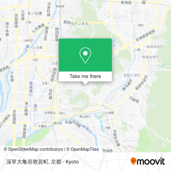 深草大亀谷敦賀町 map