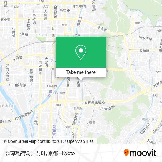 深草稲荷鳥居前町 map