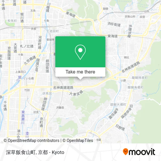 深草飯食山町 map