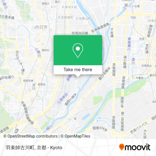 羽束師古川町 map