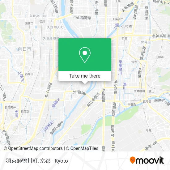 羽束師鴨川町 map