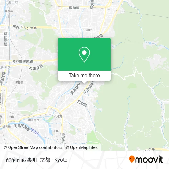 醍醐南西裏町 map