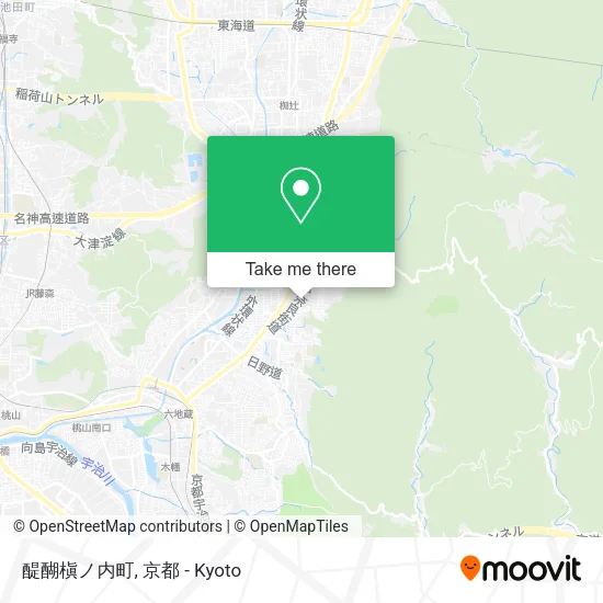 醍醐槇ノ内町 map