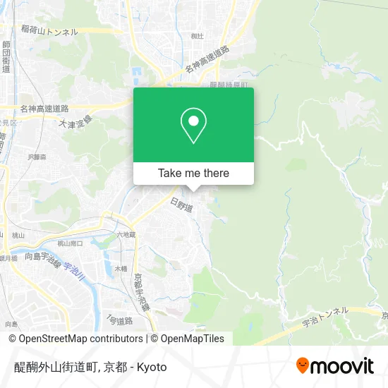 醍醐外山街道町 map