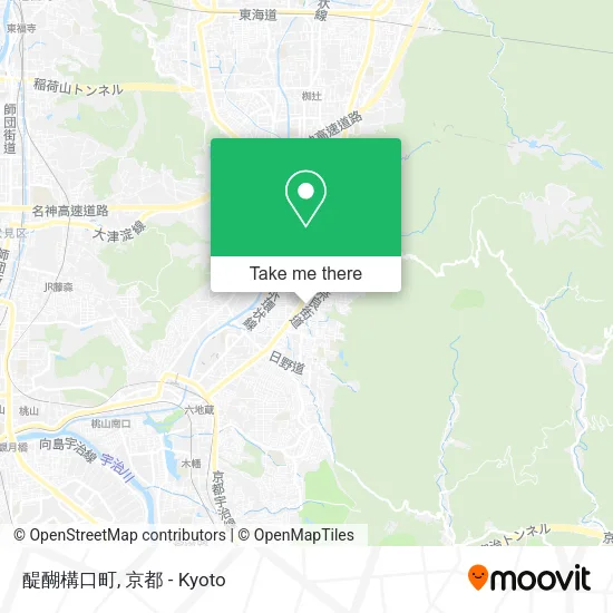 醍醐構口町 map