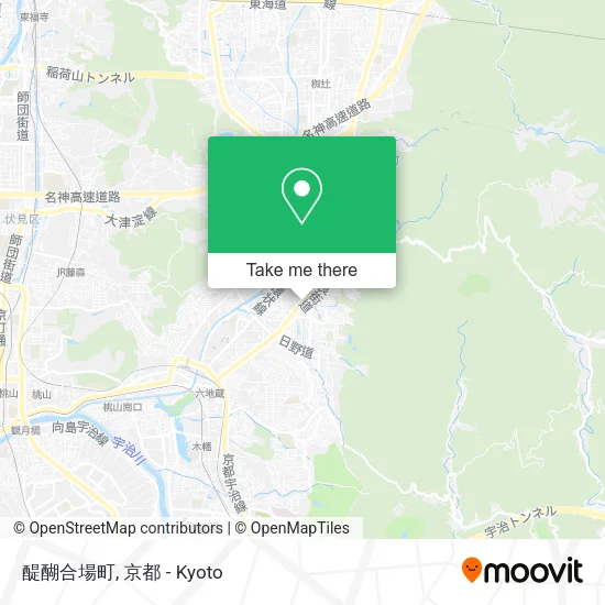 醍醐合場町 map