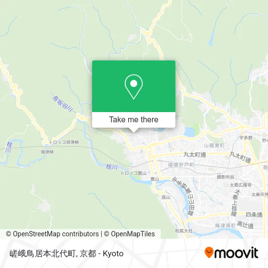 嵯峨鳥居本北代町 map