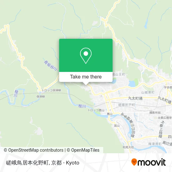 嵯峨鳥居本化野町 map