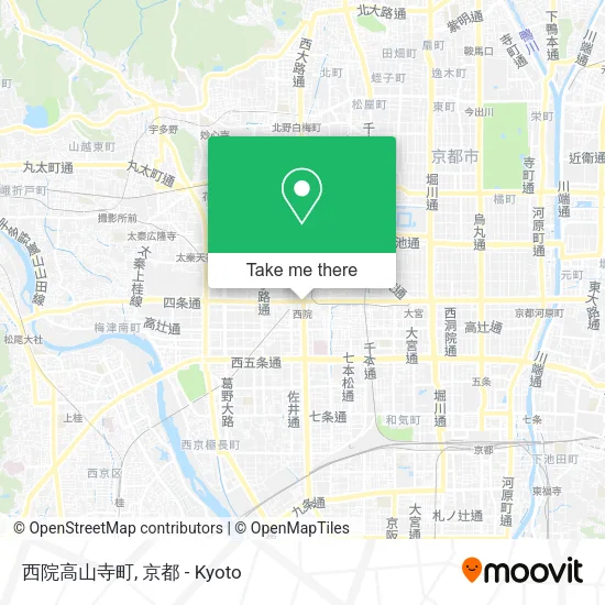 西院高山寺町 map