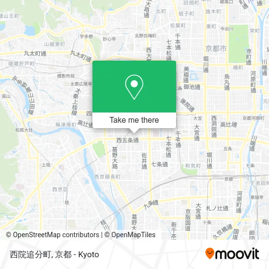 西院追分町 map