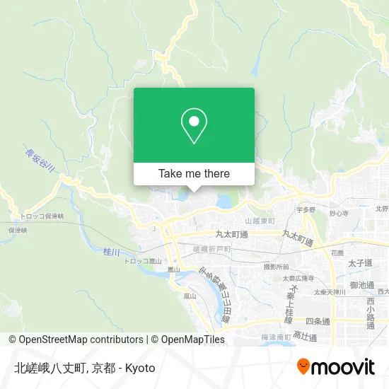 北嵯峨八丈町 map