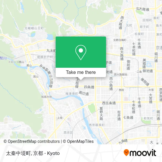 太秦中堤町 map