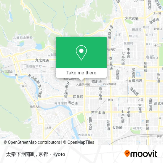 太秦下刑部町 map