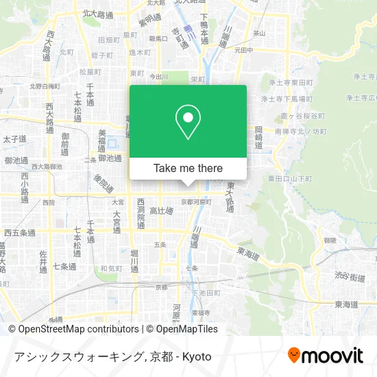 アシックスウォーキング map