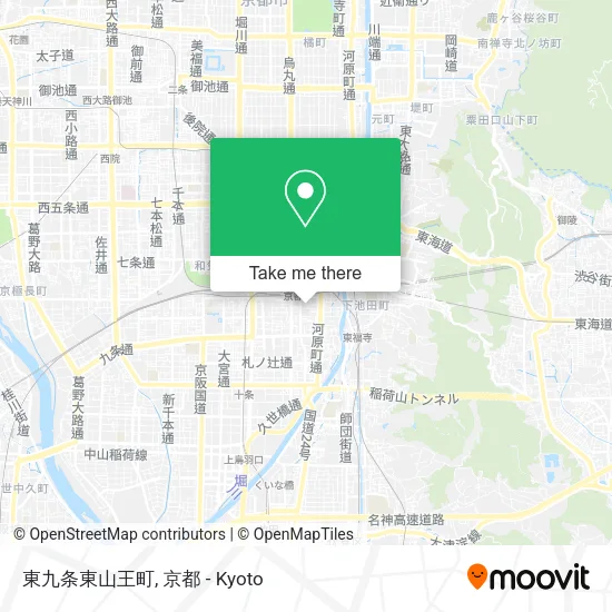 東九条東山王町 map