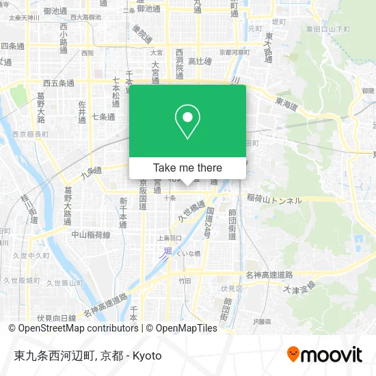 東九条西河辺町 map