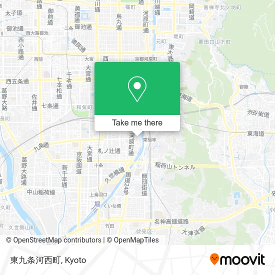 東九条河西町 map