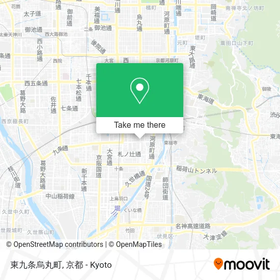 東九条烏丸町 map