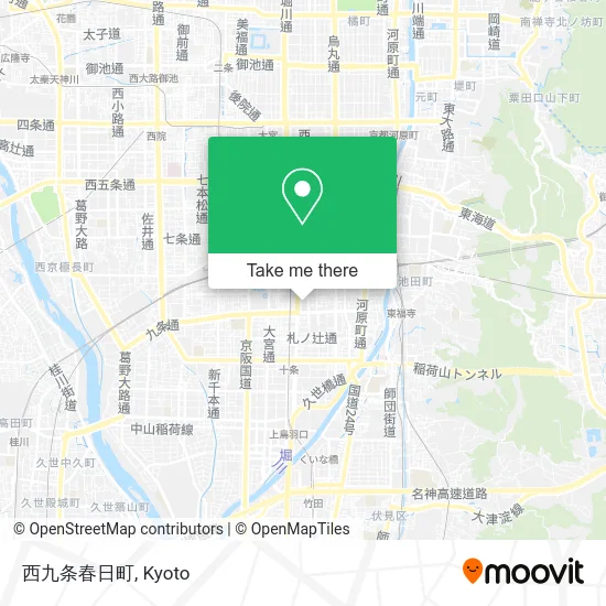 West Kujo Kasuga Town map