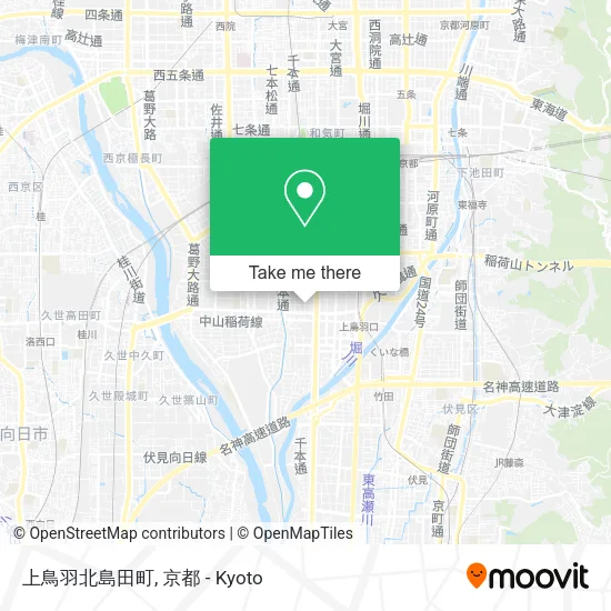 上鳥羽北島田町 map