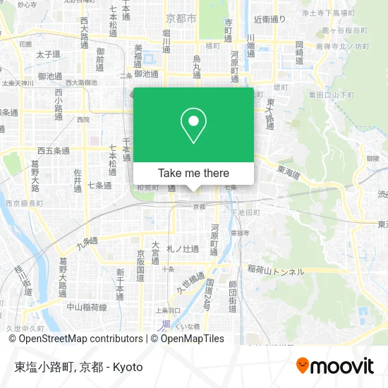 Higashi Shiokoji Town map