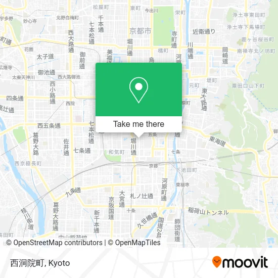 Nishi Dōin Town map