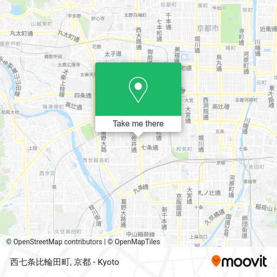 西七条比輪田町 map