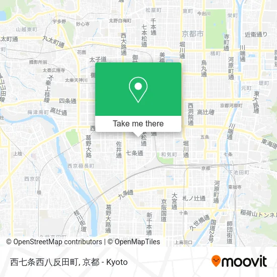 西七条西八反田町 map