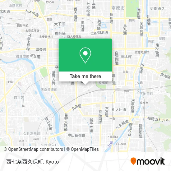 Nishi Shichijo Nishi Kubo-cho map