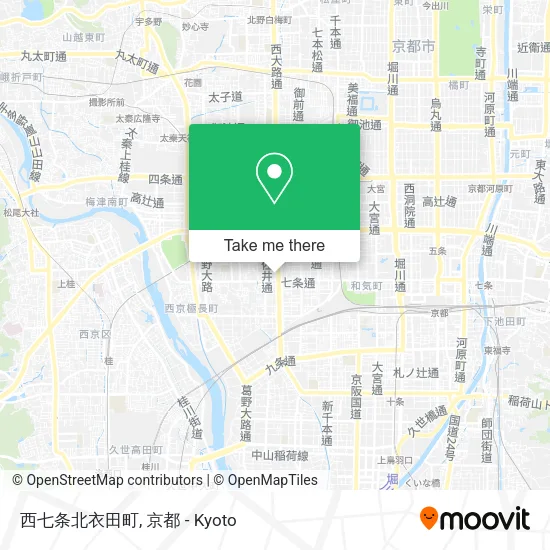 西七条北衣田町 map