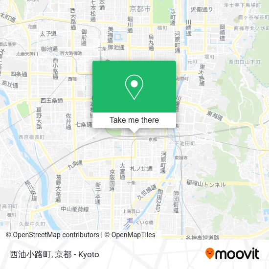 西油小路町 map